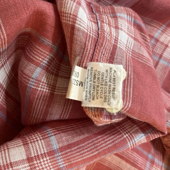 PETER MILLAR Seaside Mens North Shore Pink Red Linen Short Sleeve Sport Shirt XL - Picture 7 of 7